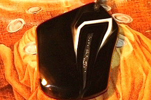 black agate necklace