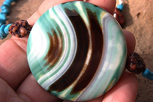 KapKa Design Colorful Onyx & Turquoise Necklace