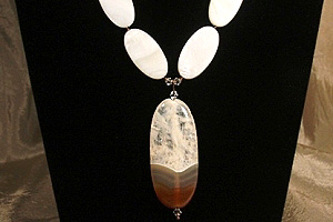 agate crystal necklace