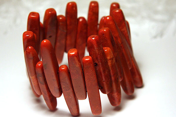 Big Red Coral Bracelet