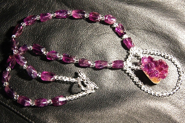 Sophisticated Amethyst Crystal Necklace