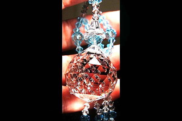 Magnificent Swarovski Crystal Ball Long Necklace