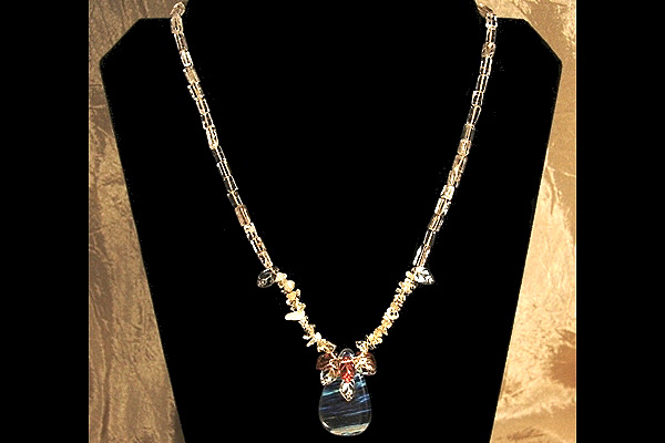 Pineapple and Citrine Quartz Arrangement