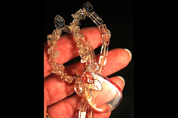 Pineapple and Citrine Quartz Arrangement