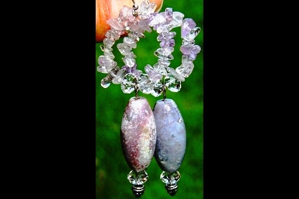 TIFFANY Stone and Light Purple Amethyst Sterling Silver Earrings