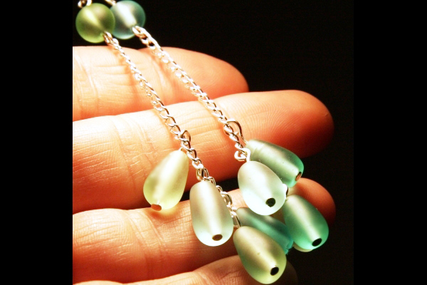 Summer Breeze Earrings ~ Sea Foam Series