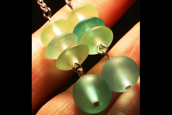 Summer Breeze Earrings ~ Sea Foam Series