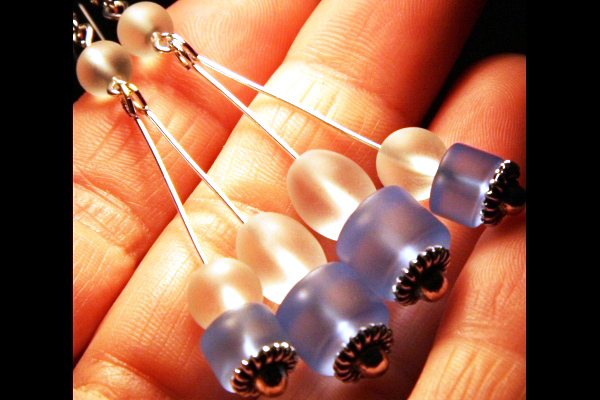 Summer Breeze Earrings ~ Sea Foam Series