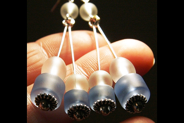 Summer Breeze Earrings ~ Sea Foam Series