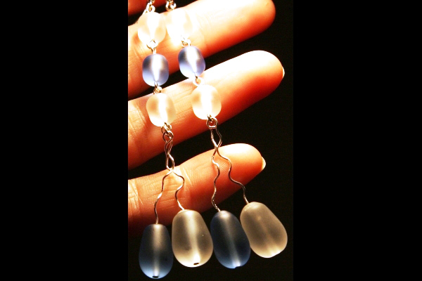 Summer Breeze Earrings ~ Sea Foam Series