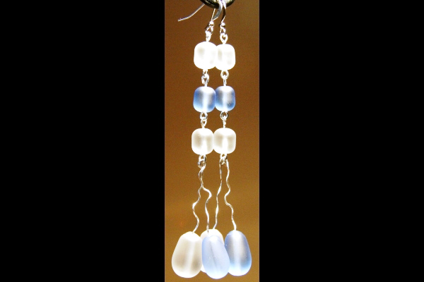 Summer Breeze Earrings ~ Sea Foam Series