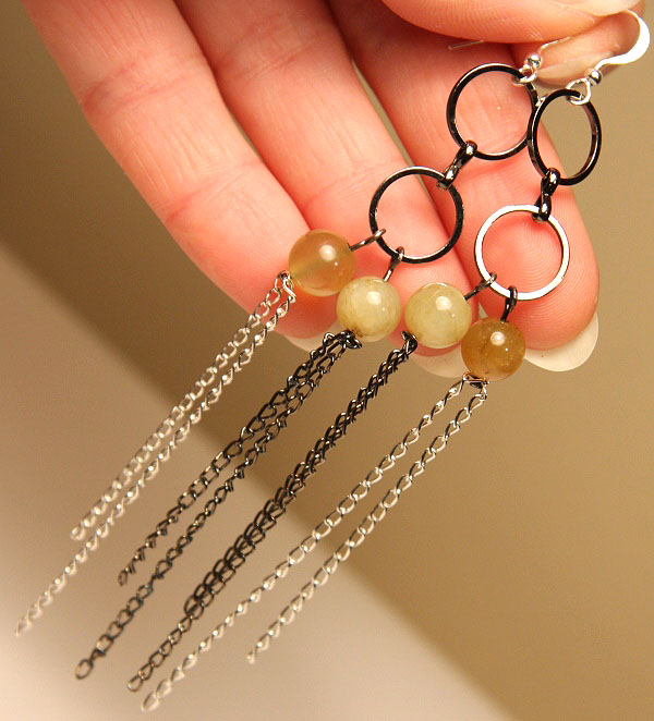 Green Kunzite Earrings