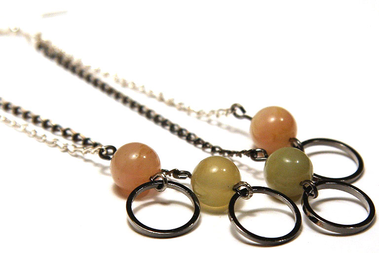 Pink and Green Kunzite Earrings