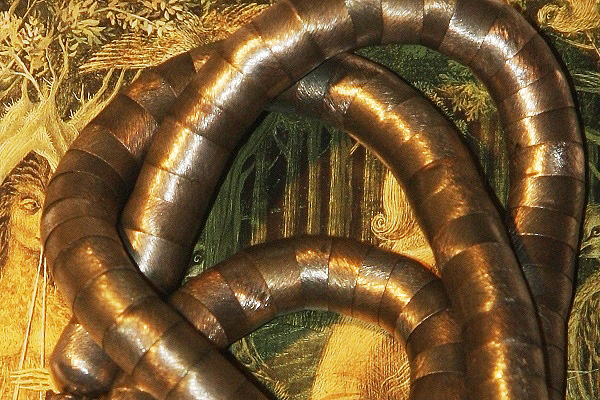 Unique Brushed Stainless Steel Necklace XL