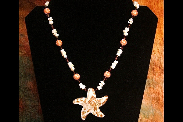 Starfish with Glittering Copper