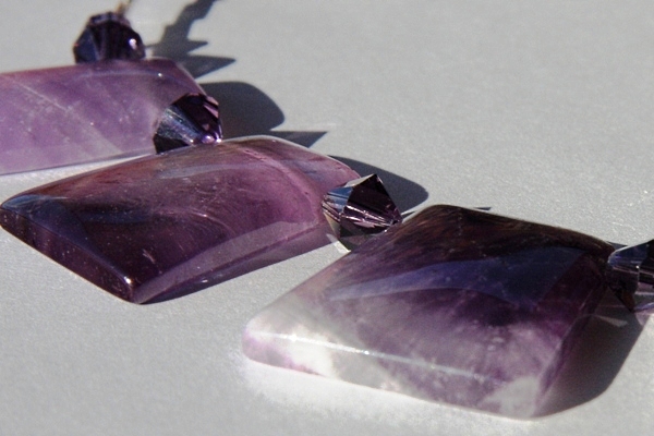 Sparkly Amethyst Crystal Necklace