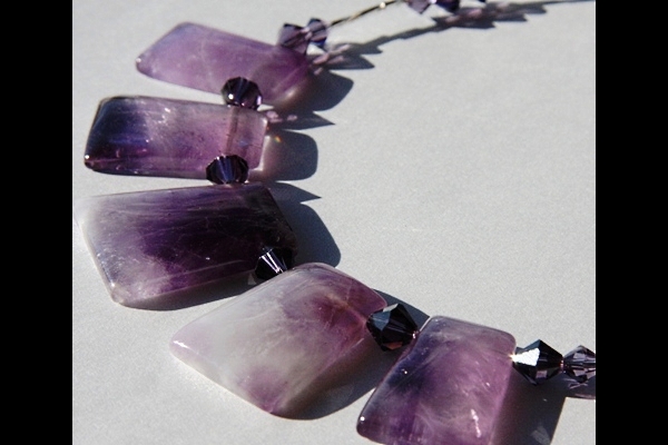 Sparkly Amethyst Crystal Necklace
