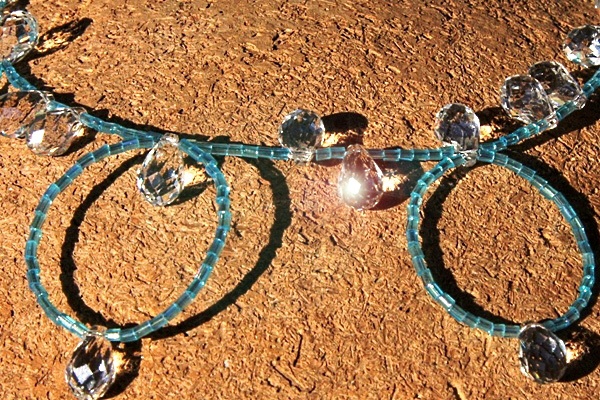 Gentle Swarovski Crystal Dew Drop Choker Necklace