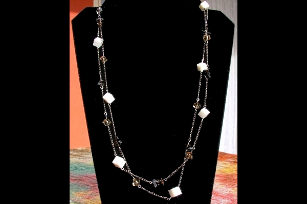 Sugar Cube Coral Necklace