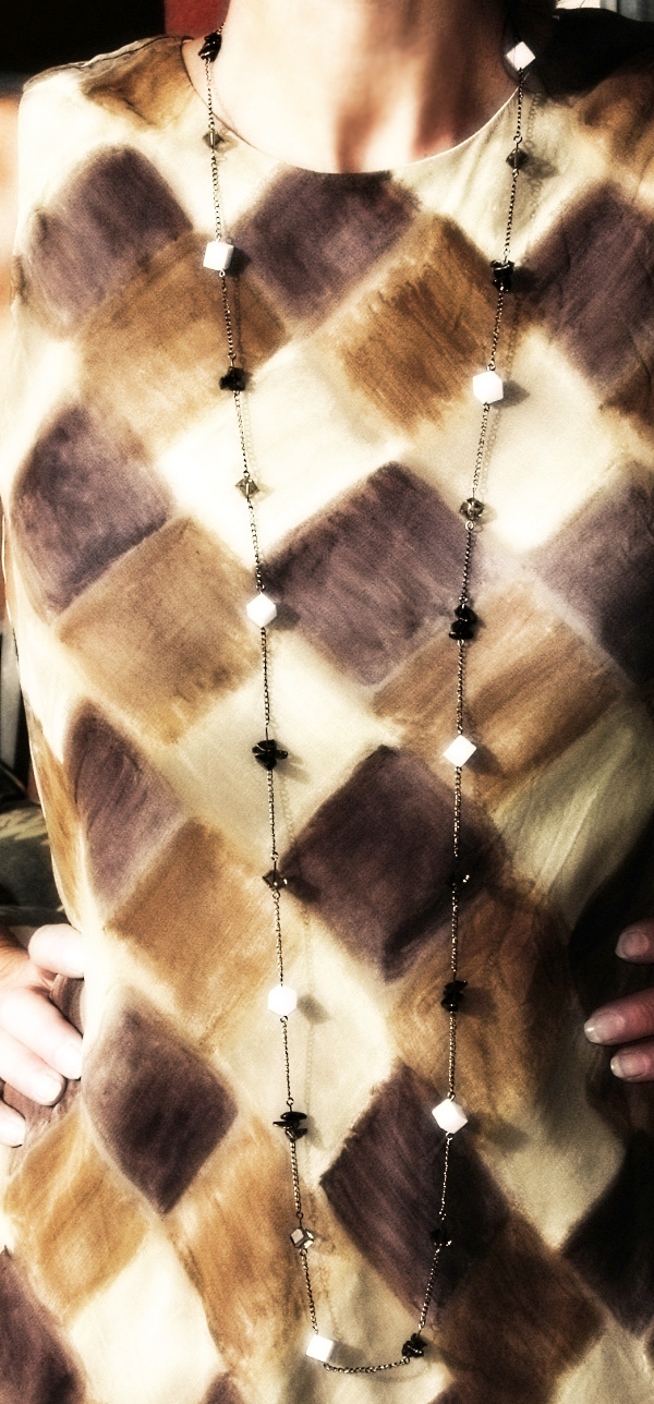 Sugar Cube Coral Necklace