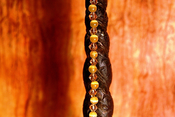 Gorgeous Purple Agate and Golden Crystals Combo Suncatcher